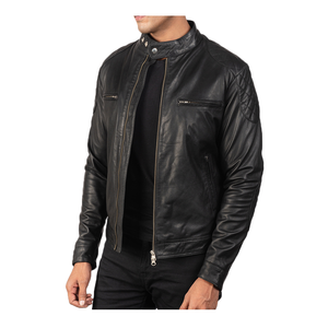 Chaqueta de Cuero Vacuno para Hombre, Invierno, Transpirable, Impermeable, Cortavientos, Alta Calidad, Estilo Motociclista - Product Image 5