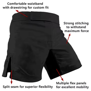 Shorts MMA unisexes 2025, nouveau design OEM, impression par sublimation, coton respirant, séchage rapide, shorts de compression - Product Image 6