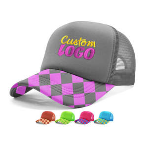 Sombreros de camionero de 5 paneles con bordado 3D para hombre Sombreros de camionero con logotipo privado duradero de poliéster 100% - Product Image 1