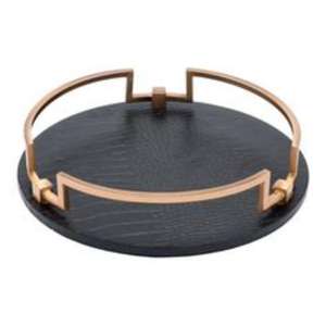 Plateau de service en résine classique de qualité supérieure Motif d'inspiration toscane peint à la main écologique robuste et beau - Product Image 1