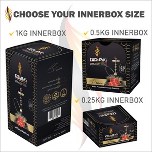 CocoRiki hexagone en forme de coquille de noix de coco de qualité supérieure briquettes de charbon de bois noir indonésie briket pour chicha narguilé gril - Product Image 5