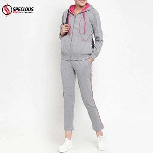 Fournisseur direct d'usine, haut de survêtement pour femme, style streetwear, 100% coton, écologique, réversible, respirant, séchage rapide, élastique - Product Image 4