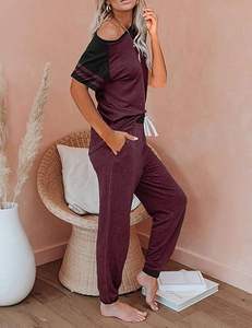 Two Piece Set <b>Women</b> Tracksuit Off Shoulder T Shirt <b>Crop</b> Top Pencil Pants <b>Leggings</b> Set <b>Crop</b> Top - Product Image 5