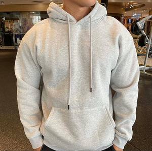 Pullover <b>Hoodie</b> with Puff Printing in Spandex Cotton Blend Comfortable Custom Logo Streetwear - Product Image 2