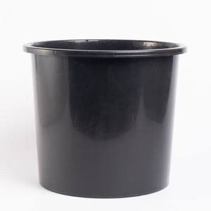 Seau en plastique recyclé pour fleurs coupées 10L noir - Product Image 1
