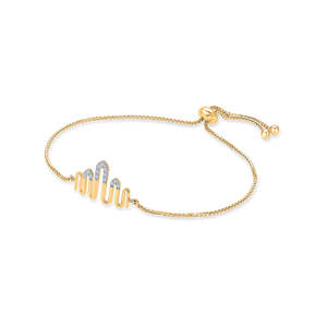 Pulsera Minimalista de Oro con Diamantes para Mujer - Product Image 3