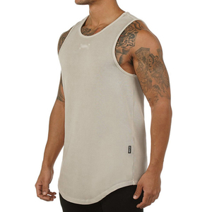Tissu technologique Chemise d'entraînement sans manches Muscle Running Tank Top Men Performance Tank Top Stringer Tank Top - Product Image 2