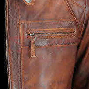 แจ็กเก็ตหนังสลิมฟิตสำหรับผู้ชาย, เสื้อแจ็คเก็ตหนังเข้ารูปคลาสสิกสำหรับฤดูหนาวมีคุณภาพดีเยี่ยมเสื้อผ้าแฟชั่นจากปากีสถานกันน้ำพร้อมขนแกะ - Product Image 5