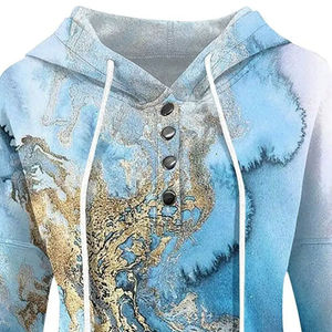 Top vente OEM Service femmes 100% coton sweats à capuche Streetwear Sublimation sweats à capuche pour l'hiver prix de gros - Product Image 5