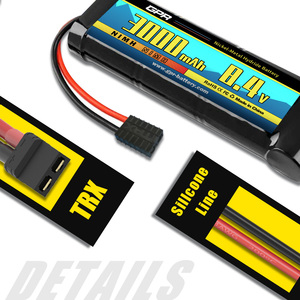 Factory Wholesale 3S <strong>8.4V</strong> 3000mAh 30C High C Rate LiPo <strong>Battery</strong> With TRX Connector for RC Drone Car - Product Image 3