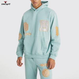 Survêtements de sport d'hiver à capuche personnalisés de haute qualité pour hommes, vêtements de sport décontractés imprimés - Product Image 5