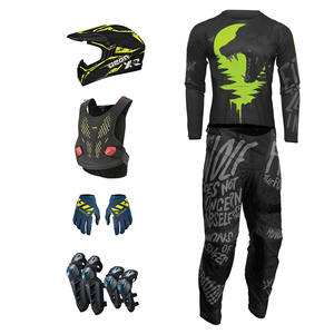 Lite bí mật than/Neon Motocross Dirt Bike offroad MX Jersey quần Combo Gói cưỡi thiết bị Set Jersey - Product Image 6