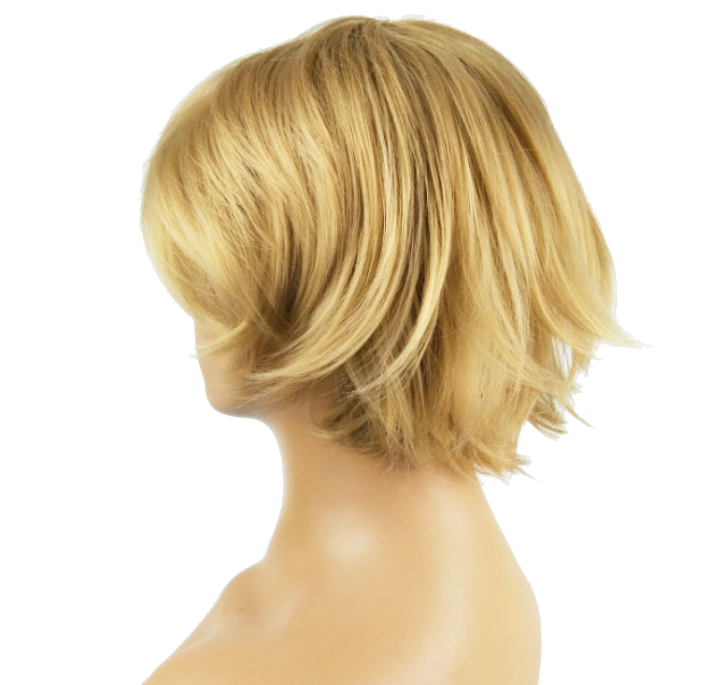 Fluffy Short Blonde Straight Wig - Natural Look Wig