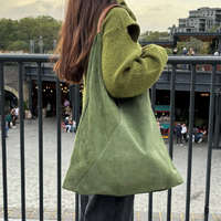 Sac fourre-tout en daim italien de luxe sac à bandoulière fait à la main grand Hobo Shopper sac à main pour ordinateur portable sac à main en cuir de tous les jours cadeau élégant