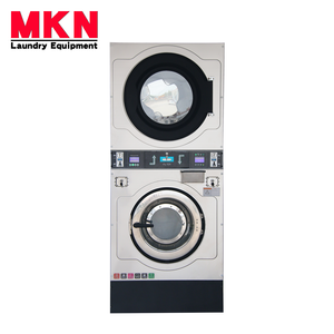 Top Selling Industri Laundry Washing Equipment Self-service Commercial Coin Operated Washing Machine Stack <strong>Dryer</strong> <strong>Washer</strong> <strong>Combo</strong> - Product Image 2