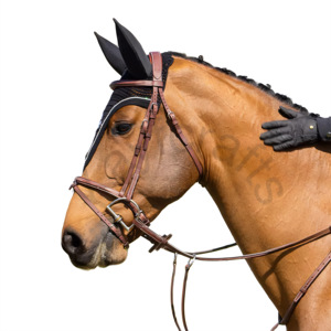 צרפתית noseband safle רתום עור עם תפרים מפוארים ומוצרי סוסים