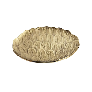 Plateau en métal nickelé rond en métal grand plateau de service pièce maîtresse de mariage vaisselle plateau plats cuisines en aluminium Restaurants - Product Image 4