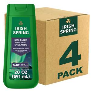 Gel douche hydratant pour le corps Original Irish Spring Icelandic Night pour hommes, fraîcheur 24h, sans parabène, parfum aromatique et aux herbes - Product Image 1