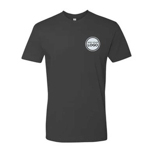 Pour le niveau Premium pour homme ajusté à manches courtes T-Shirt-100 % mélange de coton/polyester écologique - Product Image 5