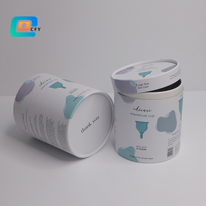 Caja de Embalaje Cilíndrica de Cartón Biodegradable Personalizada para <span class=keywords><strong>Copa</strong></span> <span class=keywords><strong>Menstrual</strong></span>, Acabado Mate, Cuidado Personal, Cuidado <span class=keywords><strong>Menstrual</strong></span> - Product Image 4