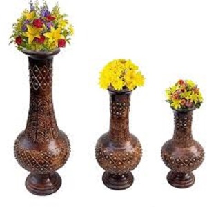 Nouveau vase à fleurs en bois fait main au design moderne, écologique, pour table, personnalisé, Noël, luxe, espace décontracté, zen - Product Image 6