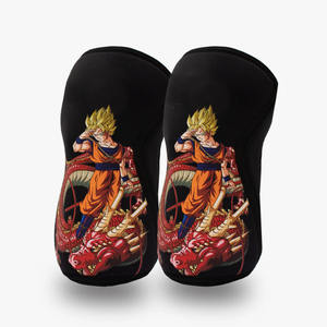 Nouvel arrivage de genouillères en néoprène avec design d'anime sublimé de couleur noire pour l'entraînement en salle de sport et l'entraînement de force de 7mm d'épaisseur - Product Image 6