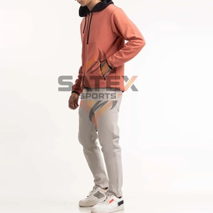 Nouveaux sweats à capuche décontractés pour hommes en coton mélangé pour l'hiver, couleur personnalisée, sweats à capuche décontractés à fermeture éclair, vêtements tendance, sweats à capuche ajustés - Product Image 3
