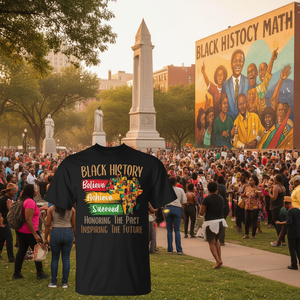 Camiseta para Mujer con la Frase 'Honoring Past Inspiring Future' para el Mes de la Historia Negra, Ropa Promocional Premium - Product Image 3