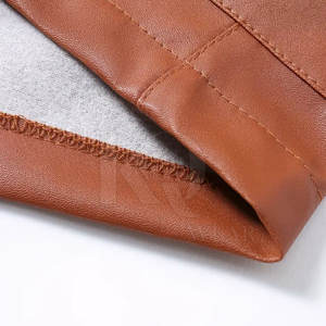 Wholesale <b>Men</b> Solid Casual <b>Leather</b> <b>Shorts</b> Trendy Slim Fit Eco-Friendly OEM Service Street Fashion Bottom Made in Pakistan - Product Image 5