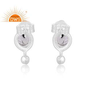 Pendiente de piedras preciosas de rutilo negro Natural de plata de ley de Nuevo diseño elegante, joyería personalizada para mujer, regalo para ella - Product Image 2