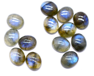 Cristal de labradorite bleu feu naturel certifié 12X10mm Cabochon ovale 4.30 Cts pierres précieuses en vrac pour collier pierre artisanale - Product Image 2
