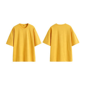 T-shirt personnalisé en coton 100% anti-plis, coupe ample et oversize, à manches courtes, pour le sport et l'exercice en extérieur - Product Image 6