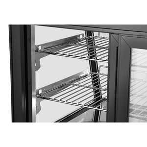 Refrigerador de mostrador negro de 27 pulgadas (DICDC-120-BK) con puerta corrediza, estantes ajustables, certificado ETL para cocina comercial - Product Image 5