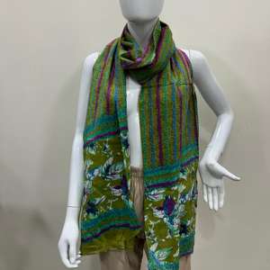 Nouveauté : Écharpe en coton imprimé multicolore de créateur, châle fantaisie, dupatta, écharpe de plage d'été, châle en coton mulmul imprimé - Product Image 1