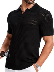 Vente en gros polo pour homme à manches courtes léger confortable respirant en coton mélangé Fashion Casual Tops Factory - Product Image 2