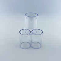 Capuchons extérieurs transparents anti-poussière 48*33mm AS pour produits chimiques quotidiens en aérosol, à ajustement par friction, pour bombes aérosols