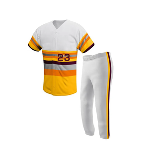 Propre sublimation nom de l'équipe Logo haute qualité hommes sans manches Baseball uniforme respirant Baseball Jersey/pantalon ensembles - Product Image 6