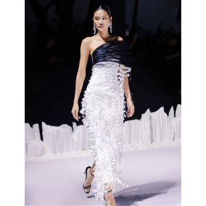 ชุดเดรสแฟชั่นหรูหราสำหรับผู้หญิงชุดเดรสสไตล์เวียดนามระบายอากาศได้ดี - Product Image 2