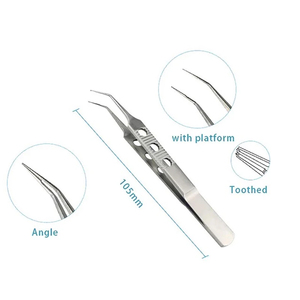 Pinzas de ojo con logotipo personalizado OEM más vendidas Pinzas de ojo de etiqueta privada tipo punta puntiaguda de acero inoxidable de calidad 100% - Product Image 3