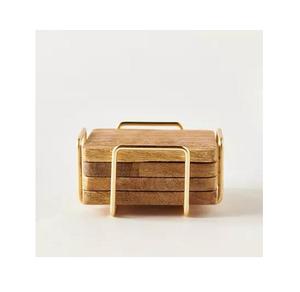 Best Selling Classic Style Wood Coaster Good Quality Vintage Luxury Wooden Coasters for Tableware Christmas Item - Product Image 5