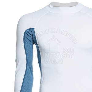 Chemises de compression pour hommes à manches longues de couleur unie, logo personnalisé, nouveau style de chemises de compression pour hommes - Product Image 4