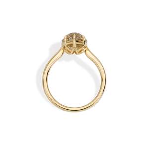 Fine Cushion Green Chain Engagement <b>Ring</b> 1.38 Ct Fancy Intense Green VS1 Lab Grown <b>Diamond</b> In 18K Yellow Gold Bridal Party Wear - Product Image 4