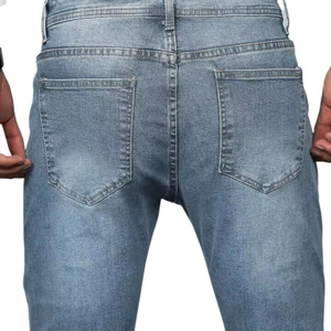 2024 pantalones vaqueros para hombre de alta calidad, pantalones vaqueros transpirables ajustados de bajo precio para hombre, pantalones vaqueros ajustados fabricados en Pakistán para hombre - Product Image 4