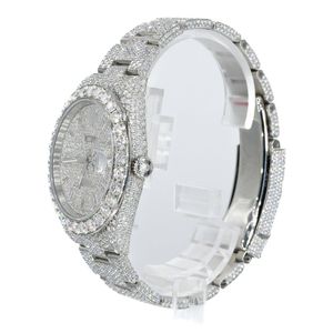 Montre de luxe en diamant Moissanite automatique Iced Out Montre de luxe style Hip Hop pour hommes Prix de gros - Product Image 2