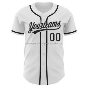 Maillot d'entraînement de baseball d'été de qualité supérieure à col en V, 100 % polyester respirant et à séchage rapide, avec logo personnalisé, prix bas, lot - Product Image 2