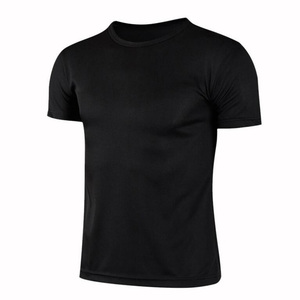 Camiseta de algodón y poliéster de secado rápido para hombre, ropa informal personalizada para gimnasio y fitness, venta al por mayor, con servicio OEM - Product Image 3