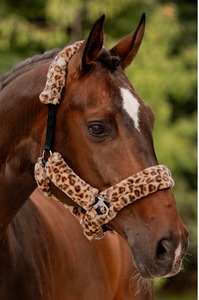 Cabestro de Lujo para Caballo, Acolchado con Piel Sintética de Alta Calidad, Color Marrón, Forro Polar Suave, Ajustable, de Nailon, para el Cuidado del Caballo. - Product Image 1