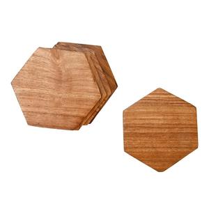 Ensemble de sous-verres en noyer de style classique longue durée Texture riche avec grain détaillé pour la décoration de table de maison de luxe - Product Image 4