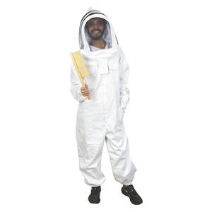 Combinaison de protection professionnelle en coton pour apiculteur, avec capuche et voile, ignifuge, imperméable, entièrement enveloppante, design ventilé pour hommes et femmes - Product Image 1