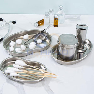 Plateau réniforme en acier inoxydable de qualité médicale pour instruments dentaires, utilisation manuelle, certifié CE, service OEM/ODM personnalisé - Product Image 2